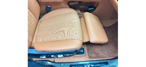Yuetuo Electric Massage Leg Rest Car Seat - Brown Ribbed