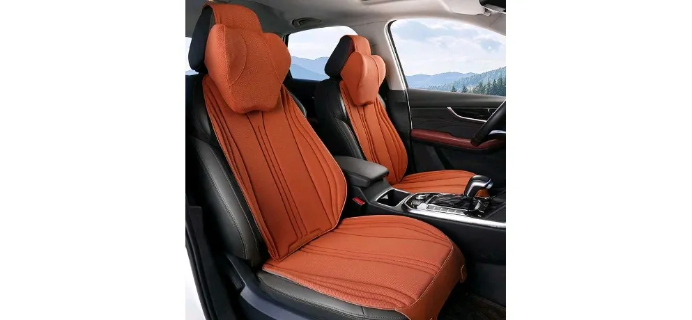 CHOUXIAOYA Bouncy Breathable Car Seat Cushion Ideal Orange