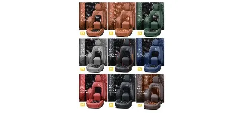 WEILISHI Luxury Leather Seat Cushion Set
