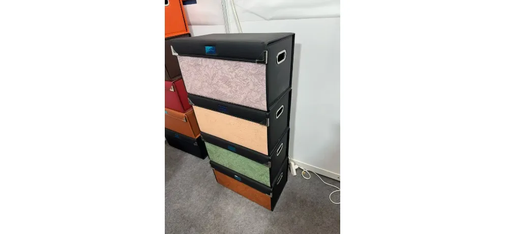 YUTONG Diamond Quilted Double-V Red Trunk Organizer