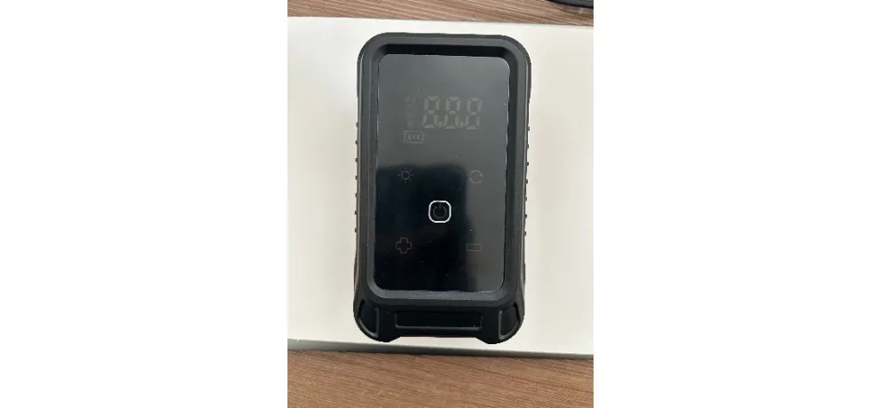 ZHONGKE Portable Car Air Pump and Power Bank Black