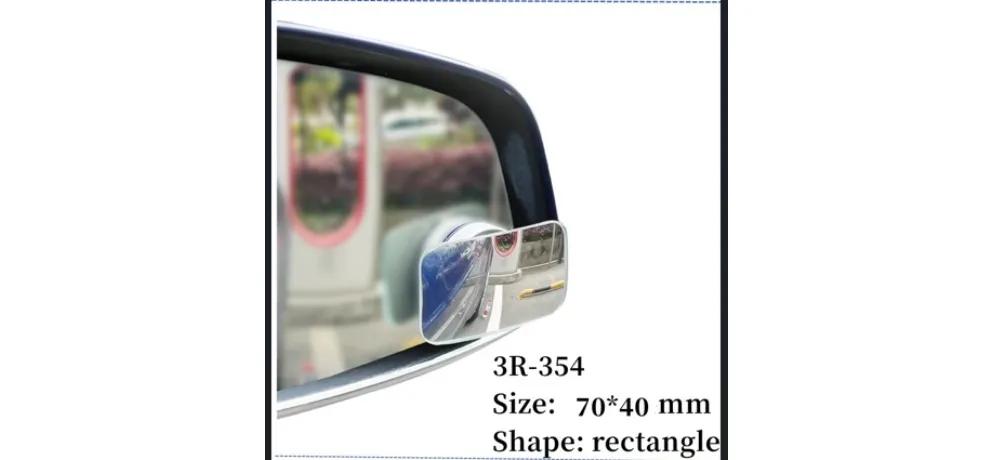 3R-355 Oval Suction Cup Blind Spot Mirror 60x40mm