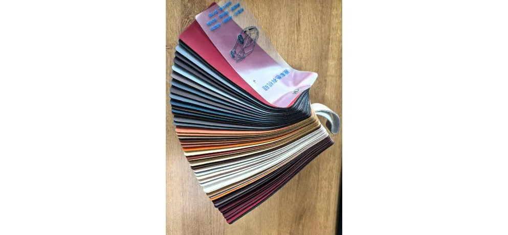 Automotive Organic Silicone Leather Color Card