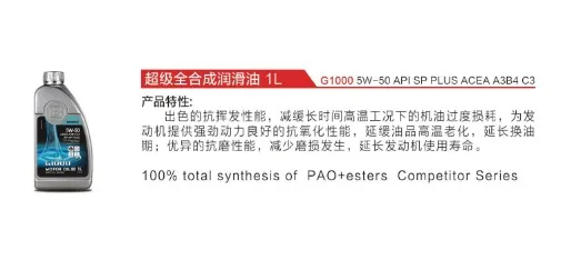 BRABUS G1000 Full Synthetic Lubricant 5W-50