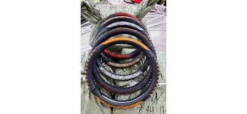 Crystal Bead Steering Wheel Cover - Blue White
