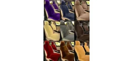 Genuine Fur Wool Car Seat Cushion - Multi Color Collection