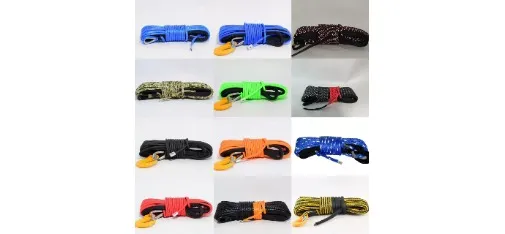 Off-Road Kinetic Recovery Rope 20T Black Tow Strap