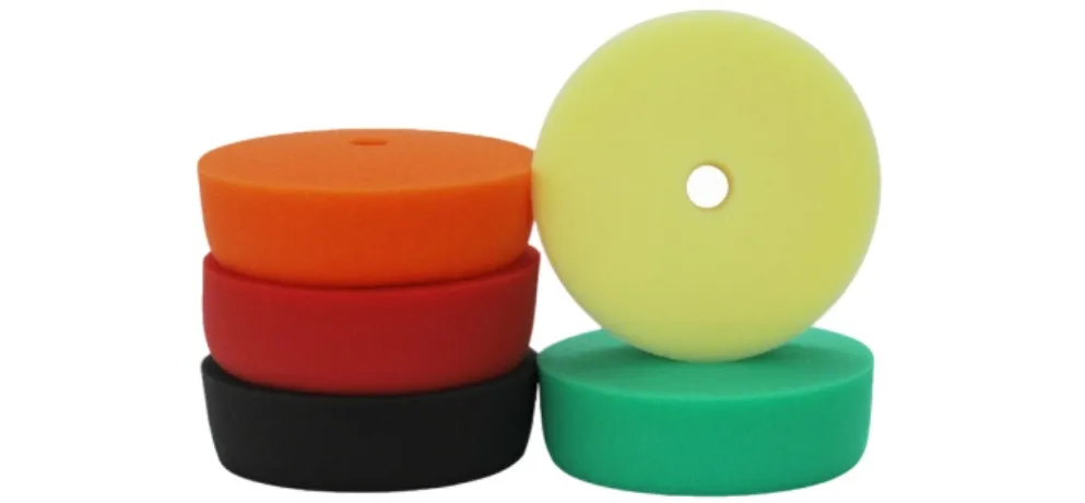 Wool and Foam Buffing Pad - Orange Medium