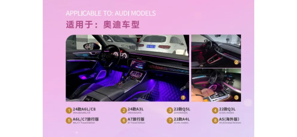 Pangdenglai Geely Series Car Interior Ambient Lighting