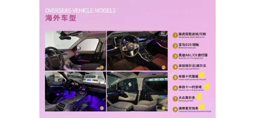 Pangdenglai Overseas Models Car Interior Ambient Lighting