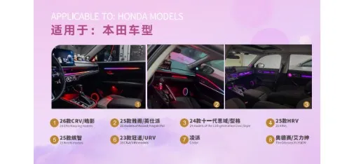 Pangdenglai Toyota Series Car Interior Ambient Lighting