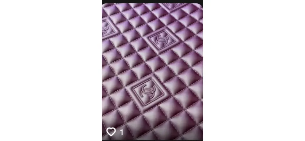 Automotive Quilting Embroidered Leather Roll Material