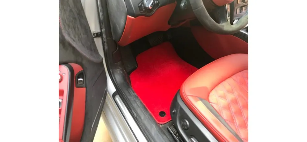 BMW Red Carpet Floor Mat Real Shot Sport Interior