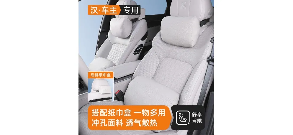 BYD Han Upgraded Nappa Skin-feel Leather Seat Side Cushion - 2