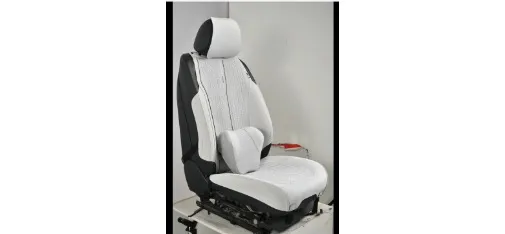 M13 Luxury Suede White Car Seat Cushion