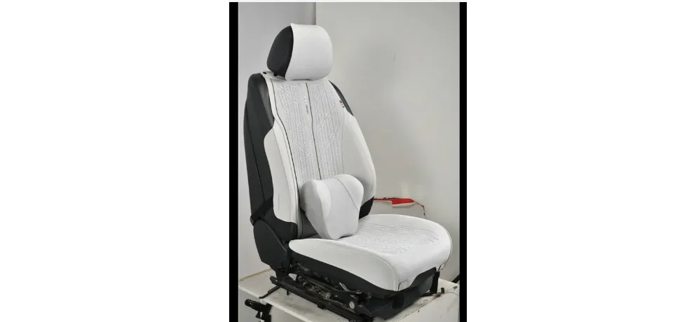 M13 Luxury Suede White Car Seat Cushion