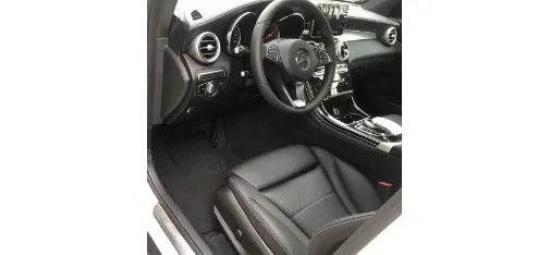 Mercedes-Benz Black Carpet Floor Mat Real Shot Front Interior