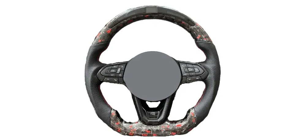 Red Forged Carbon Steering Wheel