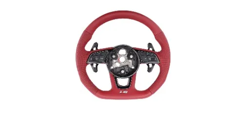 Red Leather Sport Steering Wheel