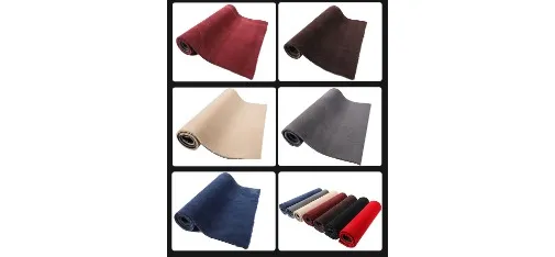Universal Carpet Roll Material 6-Color Display Wine Red Dark Brown