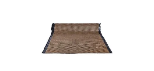 Universal Checkerboard Pattern Carpet Roll Material Brown-Black