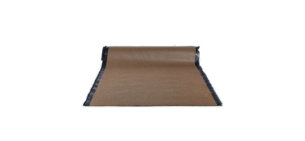 Universal Checkerboard Pattern Carpet Roll Material Brown-Black