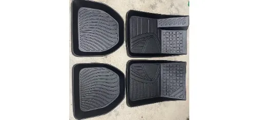 ALI KOKO Universal TPE Floor Mat 4-Piece Set High Edge Wave Pattern Eco-Friendly