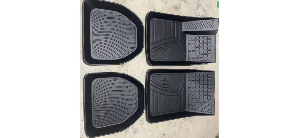 ALI KOKO Universal TPE Floor Mat 4-Piece Set High Edge Wave Pattern Eco-Friendly