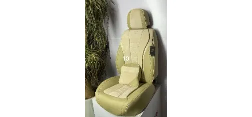 Beige PRASTICH Car Seat Cushion Set No.10