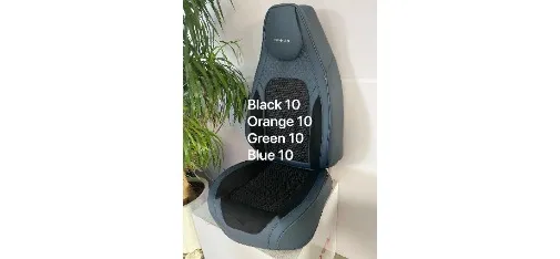 Blue DEMYITE Woven Texture Car Seat Cushion Cover