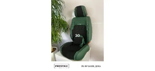 Green PRESTIGE PR-08 Quilted Car Seat Cushion Set