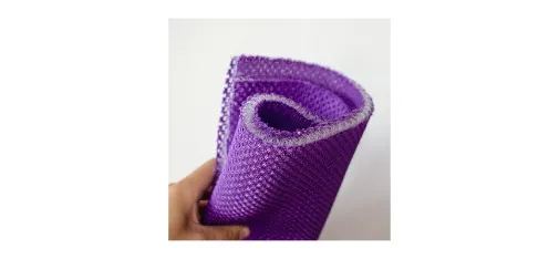 Simu 3D Sandwich Mesh Fabric Dual Layer Purple White