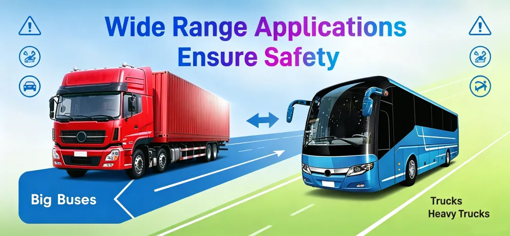 3R Heavy‑Duty Blind Spot Mirror for Truck Lorry Bus Van