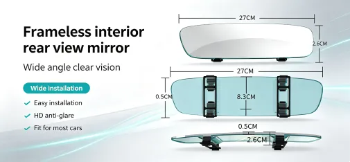 3R Wide‑Angle Blind Spot Mirror for Truck, Van & Bus