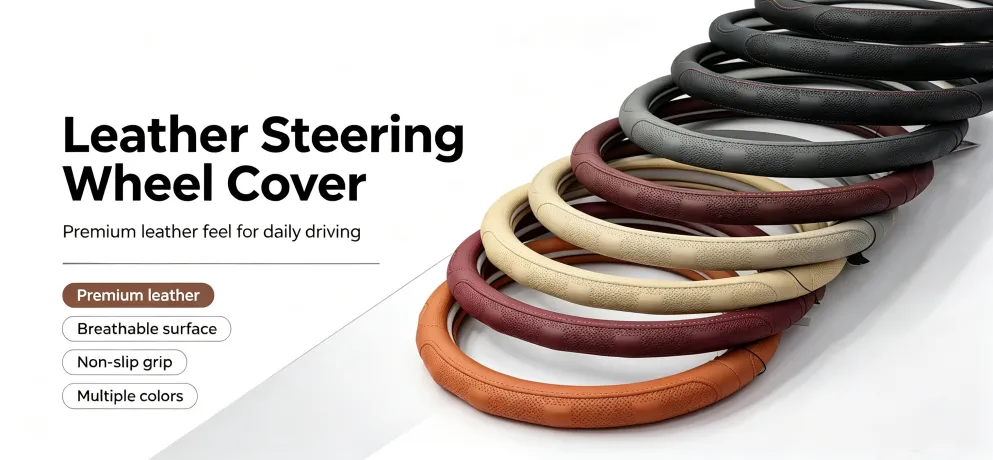 Hebei Botou Jingjie Custom & Universal Car Steering Wheel Cover, Steering Protector