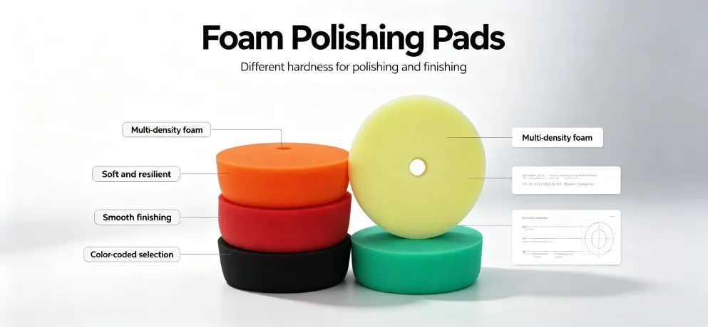 BUFFING KING Polishing Buffing Pads, Wool & Sponge Buffing Discs