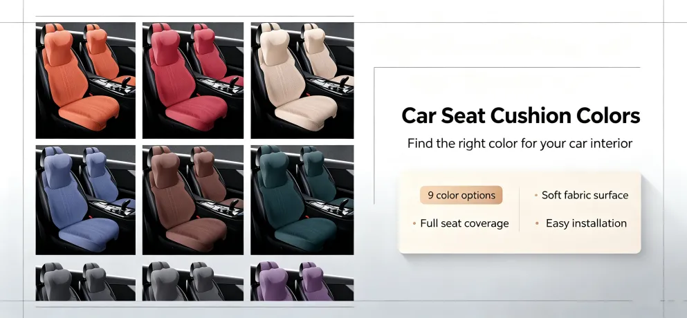 Zunda Ergonomic Car Seat Cushion, Pressure‑Relief Auto Seat Pad for Driving Fatigue Relief